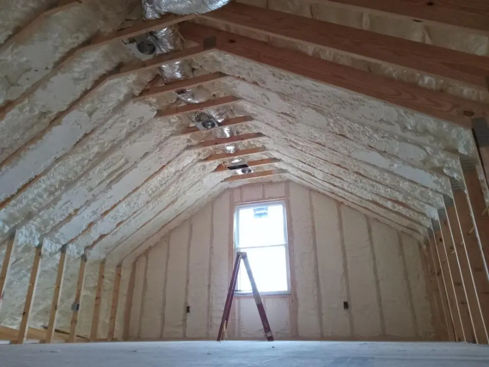 Spray foam roofing application for Crawl Space Insulation project in Lucas Valley-Marinwood